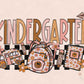 Kindergarten Grade PNG-Back to School Sublimation Digital Design Download- kindergarten girl png, back to school png, elementary school png