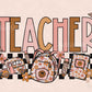 Teacher PNG-Back to School Sublimation Digital Design Download-groovy teacher png, educator png, retro sublimation, hippie png designs