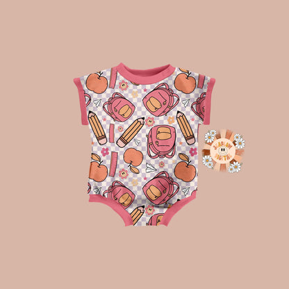 Back to School Seamless Pattern-Girly Sublimation Digital Design Download-back to school sublimation, retro seamless pattern, boho designs