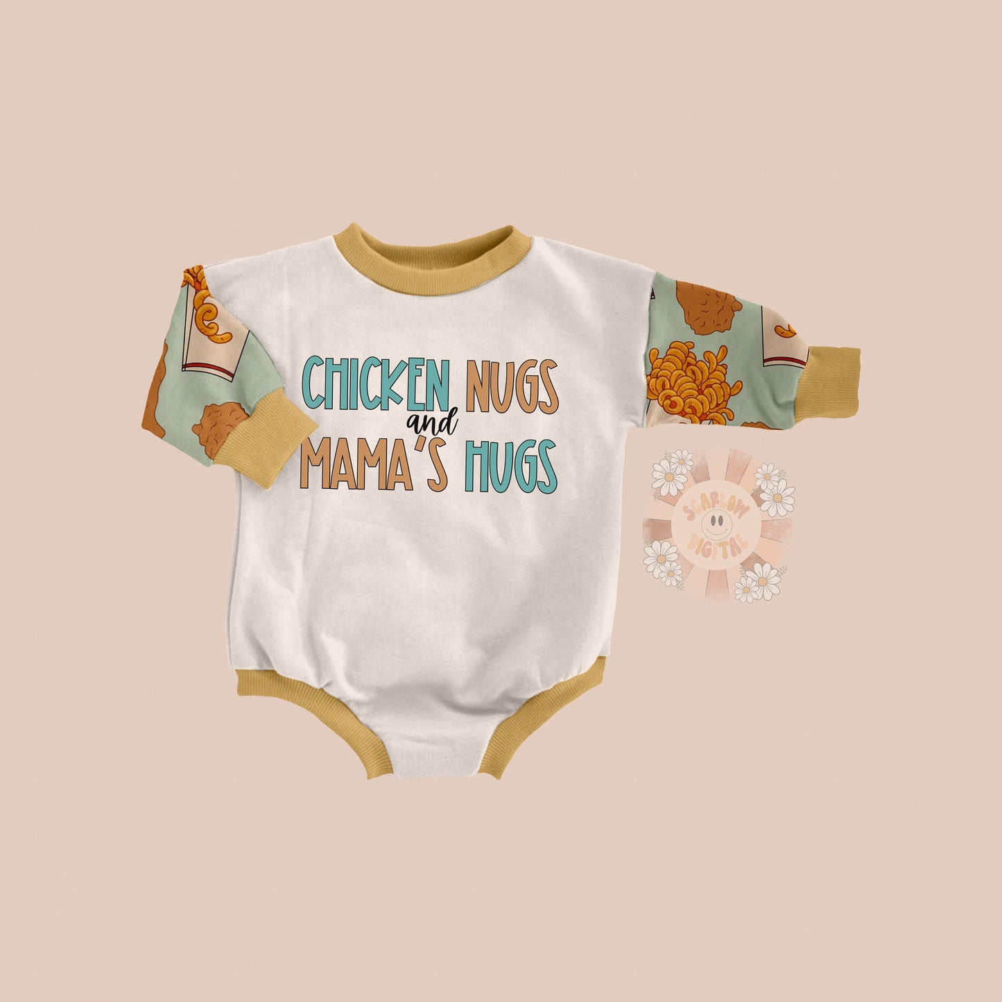 Chicken Nugs and Mamas Hugs PNG-Boy Sublimation Digital Design Download-mamas boy png, png for boys, boho boy png, newborn boy png designs