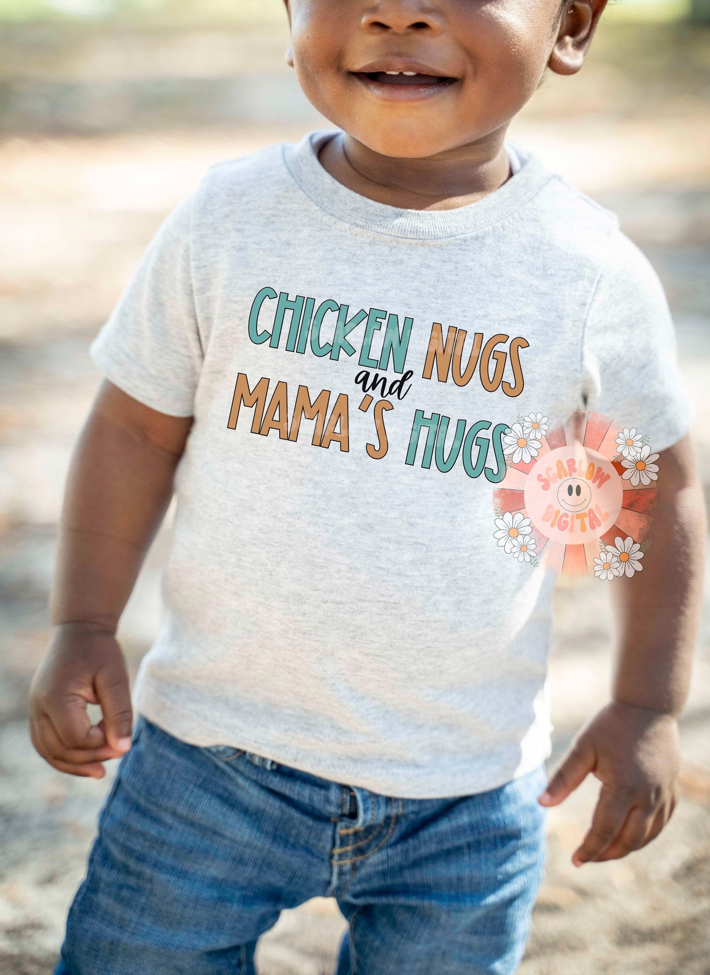 Chicken Nugs and Mamas Hugs PNG-Boy Sublimation Digital Design Download-mamas boy png, png for boys, boho boy png, newborn boy png designs