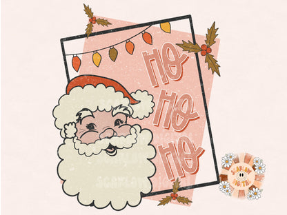 Ho Ho Ho PNG-Christmas Sublimation Digital Design Download-santa sublimation, Christmas png design, boho png design, retro png, vintage png