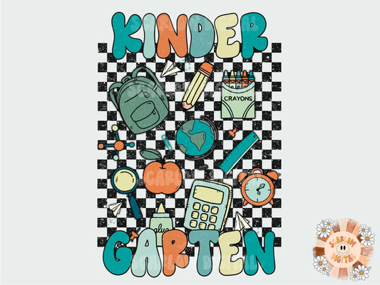Kindergarten Rocker PNG-Back to School Sublimation Digital Design Download-boy kindergartener png, boy sublimation, school boy png designs