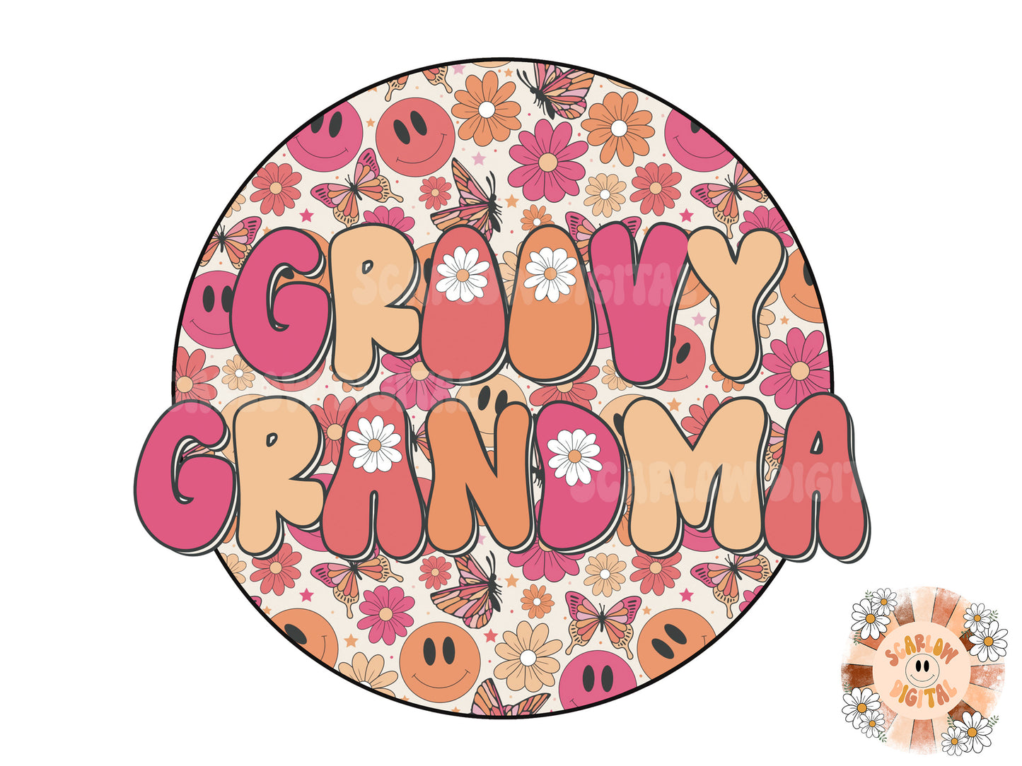 Groovy Grandma Hippie PNG-Sublimation Instant Digital Design Download, hippie sublimation, retro png design, groovy sublimation, grandma png