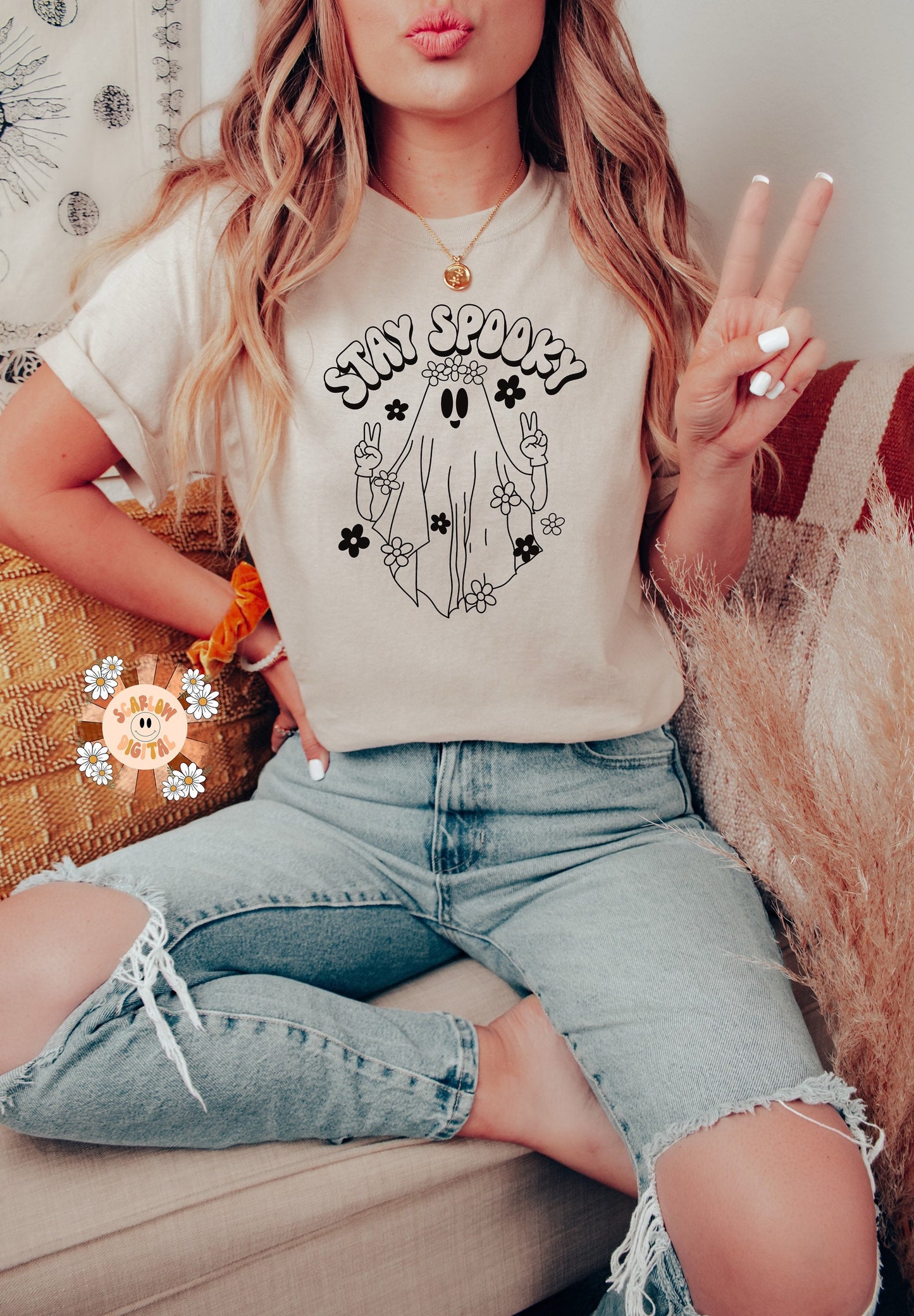 Stay Spooky SVG Digital Design Download, Halloween png, spooky season SVG, groovy ghost png, Cricut cut files, fall SVG, autumn png design