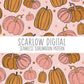 Boho Pumpkin Seamless Pattern-Fall Sublimation Digital Design Download-fall seamless pattern, pumpkin sublimation, autumn seamless pattern
