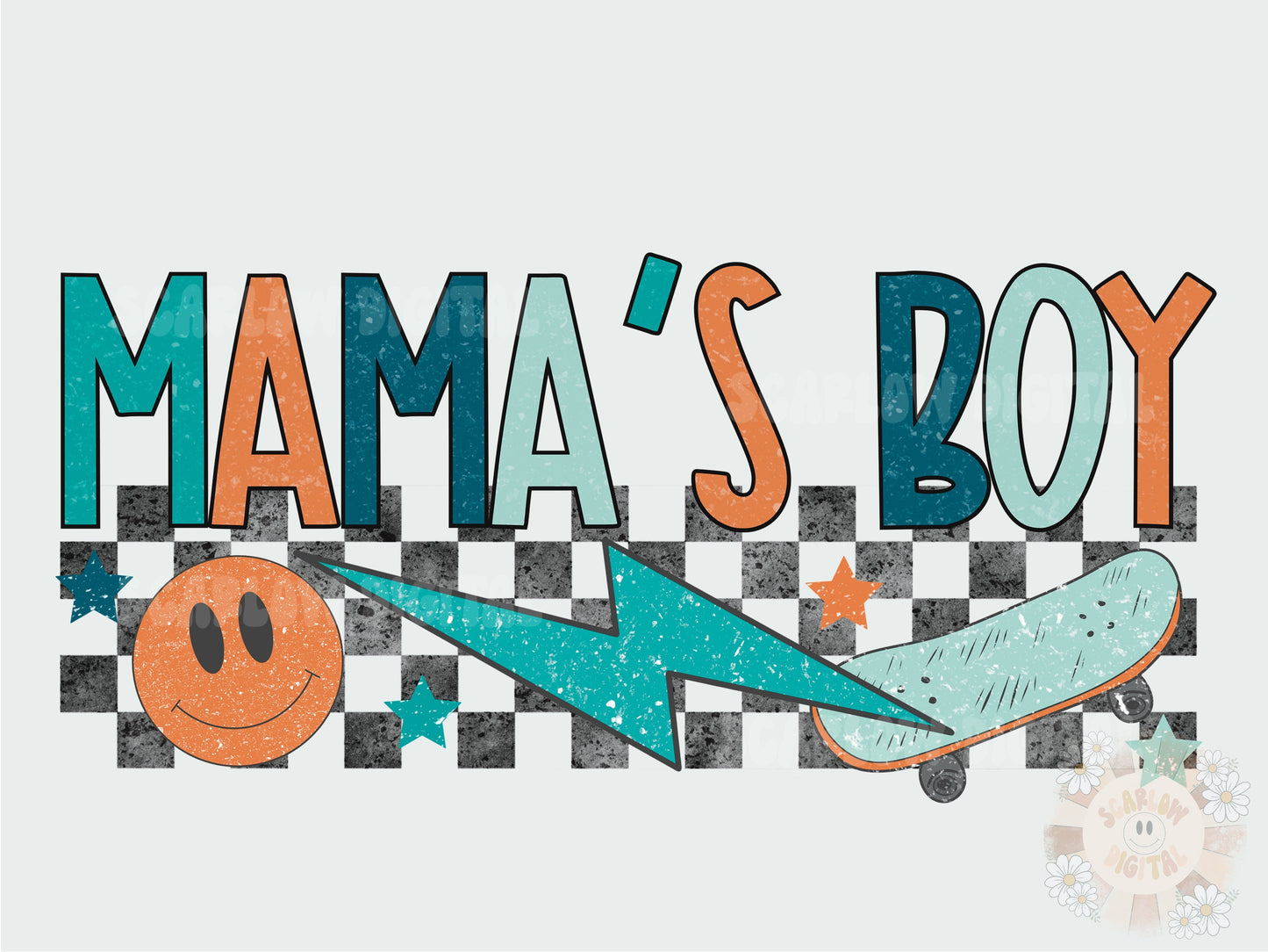 Mamas Boy PNG-Rocker Sublimation Digital Design Download-little boy png, little man png, skateboard png, skater boy png, little boy designs