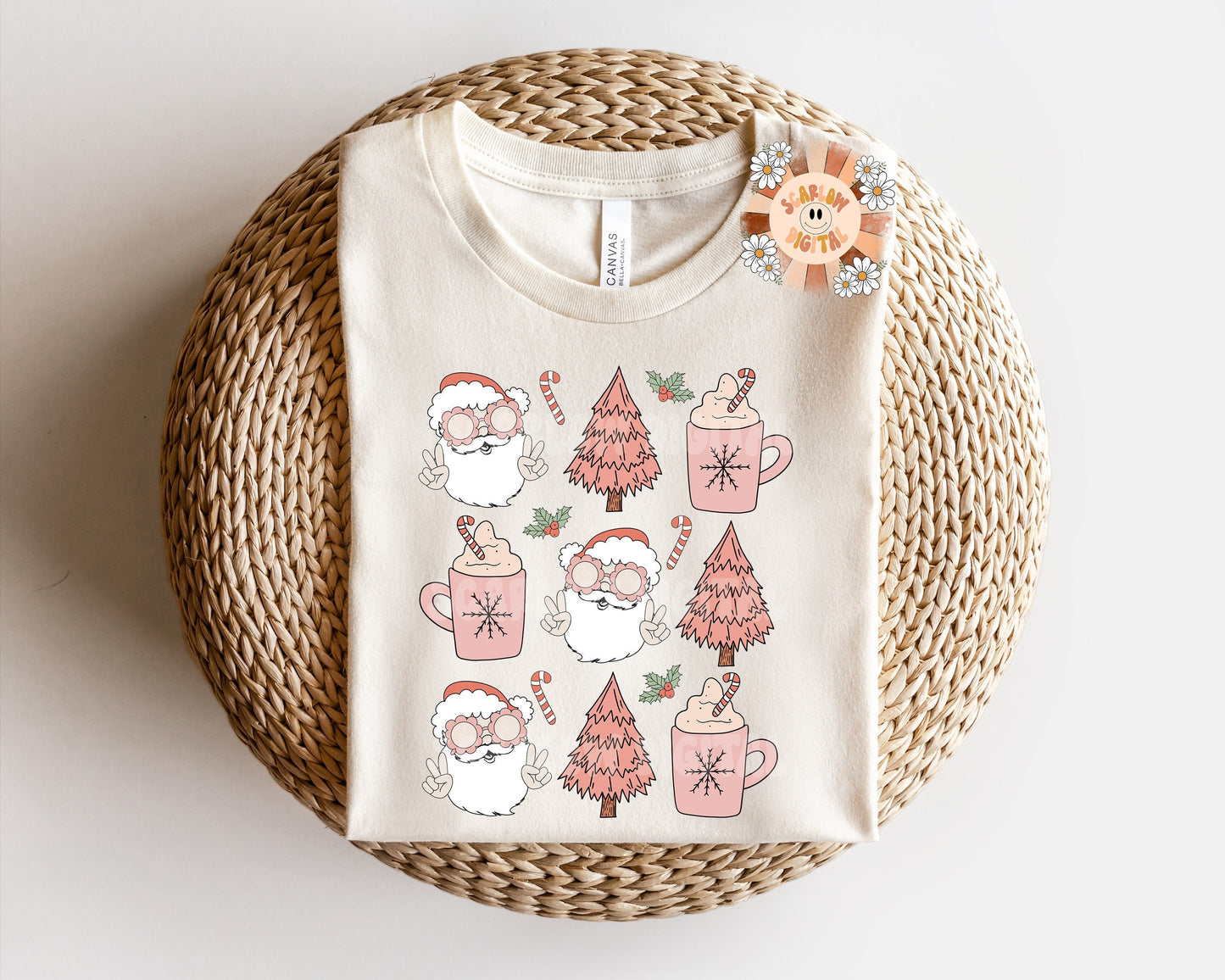 Santa Claus Doodles PNG-Christmas Sublimation Digital Design Download-Christmas girl designs, png for girls, Santa hat png, Xmas tshirt png