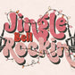 Jingle Rockin PNG-Christmas Sublimation Digital Design Download-rockin Christmas lights png, Christmas girl png, Santa Claus design, Xmas png