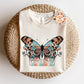 Dreamer PNG-Boho Sublimation Digital Design Download-floral png, butterfly png, retro sublimation, little girl png, vintage png, summer png