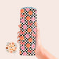 Flowers Straight Tumbler Wrap PNG-Retro Sublimation Digital Design Download-20 oz tumbler wrap png, boho tumbler wrap, smile tumbler designs