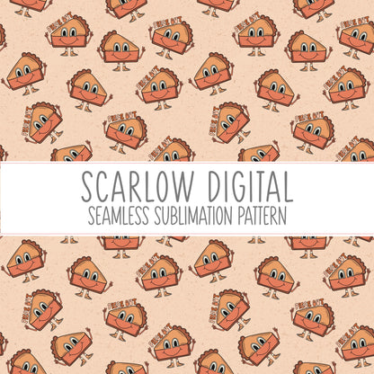 Seamless Thanksgiving Food Design-Sublimation Instant Download-Thanksgiving sublimation, fall seamless pattern, thankful seamless pattern