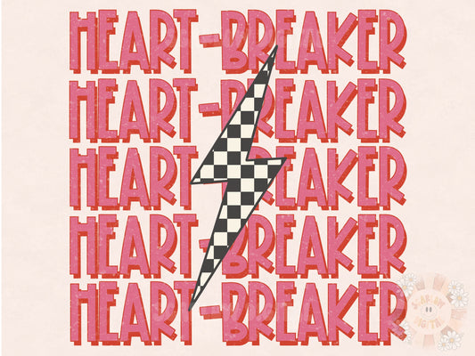 Heartbreaker PNG-Valentines Day Sublimation Digital Design Download-girl valentine png design, anti-Valentines day png, funny valentine png