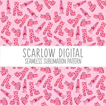 Groovy Hearts Seamless Pattern-Valentines Day Sublimation Digital Design Download-hearts sublimation, Valentines Day seamless pattern