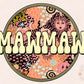 Mawmaw PNG-Bohemian Sublimation Digital Design Download-boho png design, hippie png, png for grandmother, western png, retro png, Mawmaw png