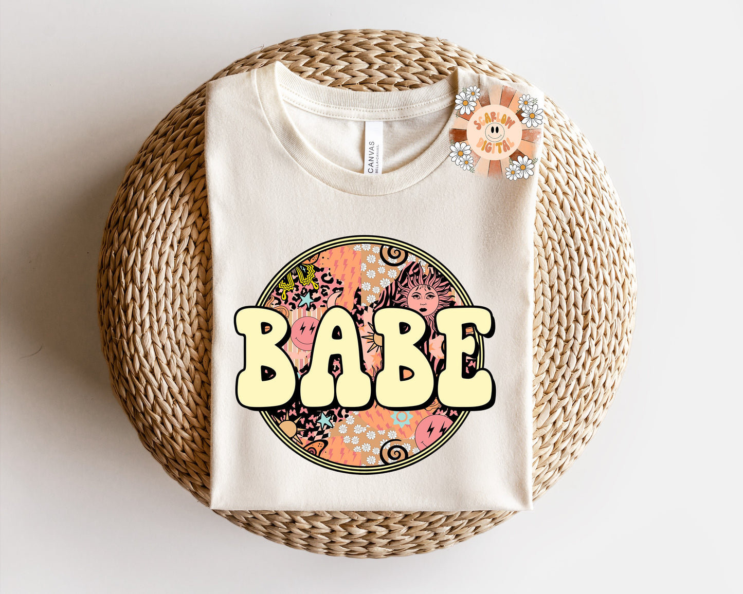 Babe PNG-Bohemian Sublimation Digital Design Download-boho png design, hippie png, png for girls, western png, mommy and me png design