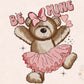 Be Mine PNG-Ballerina Sublimation Digital Design Download-teddy Bear png, Valentine's Day png, png for girls, ballerina sublimation designs