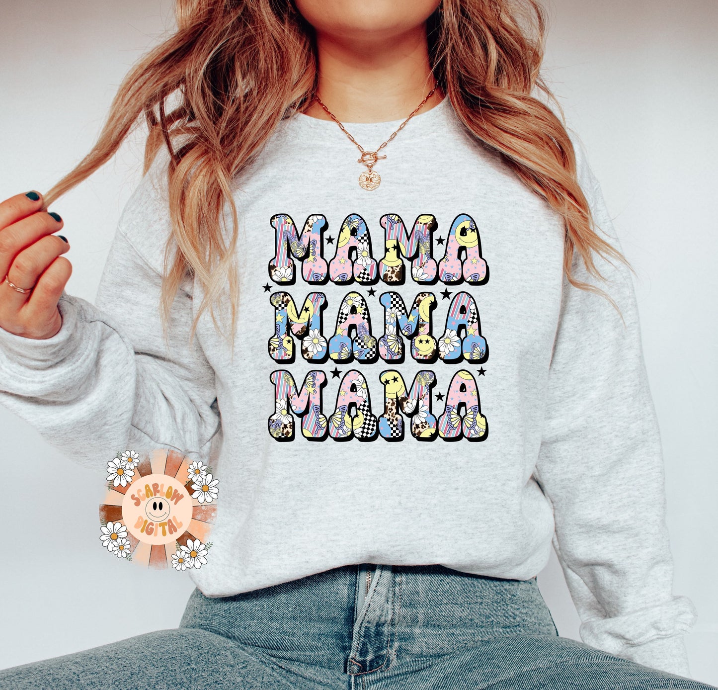 Mama PNG-Retro Sublimation Digital Design Download-png for moms, new mom png, groovy mama png, hippie mama png, vintage mama png designs
