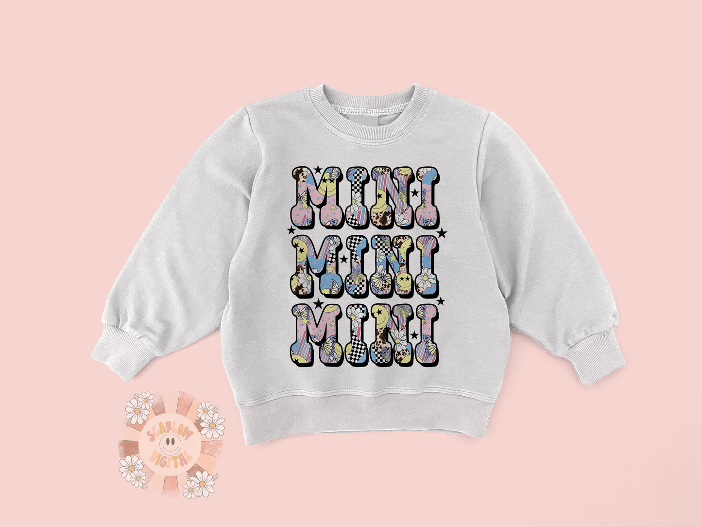 Mini PNG-Retro Sublimation Digital Design Download-png for kids, new mini png, groovy mini png, hippie mini png, vintage mini png designs