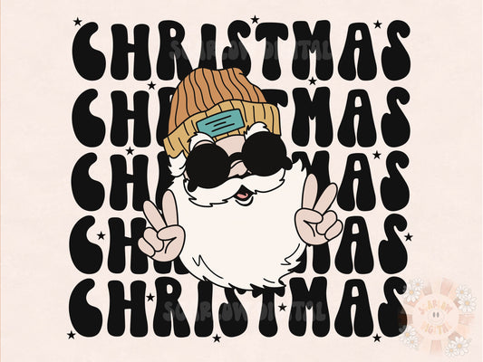 Merry Christmas PNG-Santa claus png, happy holidays png, boy Christmas png, winter png, groovy Christmas png, reindeer png, christmas design