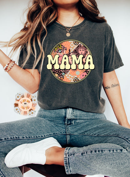 Mama PNG-Bohemian Sublimation Digital Design Download-boho png design, hippie png, png for moms, western png, retro png, mommy png designs