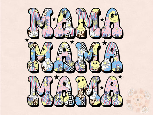 Mama PNG-Retro Sublimation Digital Design Download-png for moms, new mom png, groovy mama png, hippie mama png, vintage mama png designs