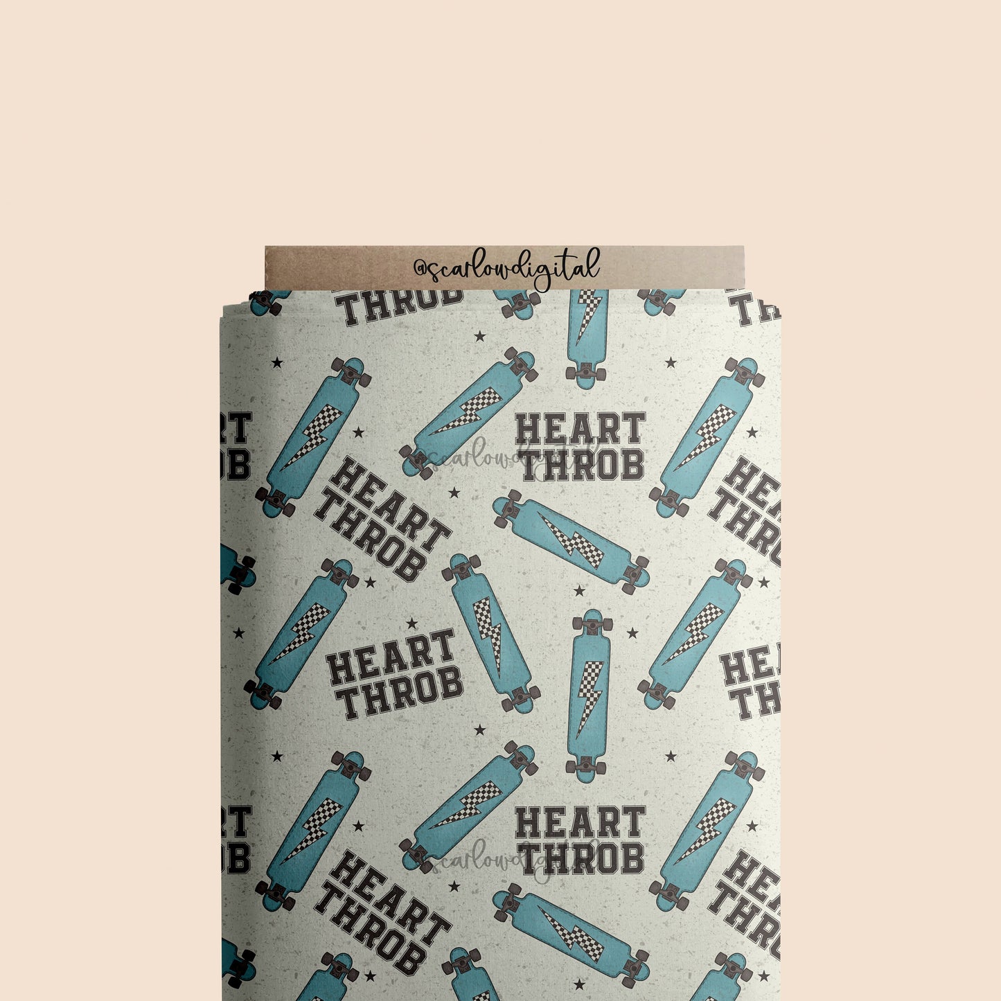 Heartthrob Seamless Pattern-Valentines Day Digital Design Download-skateboard seamless file, boy sublimation, boy Valentines Day seamless
