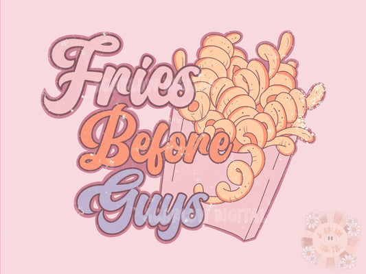 Fries Before Guys PNG-Valentines Day Sublimation Digital Design Download-girly vday png, girl sublimation, png for girls, funny vday design