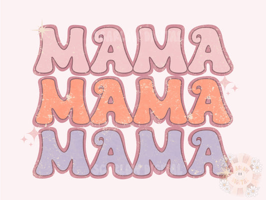 Mama PNG-Vintage Sublimation Digital Design Download-retro mama png, mama tshirt design, boho mama png, png for moms, grunge mom png design