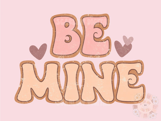 Be Mine PNG-Valentines Day Sublimation Digital Design Download-happy Valentines Day png, xoxo png, vday sublimation, boho png, retro png