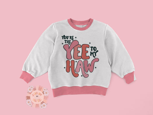 Youre the Yee to My Haw PNG-Valentines Day Sublimation Digital Design Download-girly valentine png, be mine png design, western png design