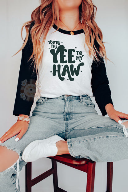 Youre the Yee to My Haw SVG-Valentines Day Cut File Digital Design Download- Cricut cut file SVG, girly SVG design, western tshirt svg