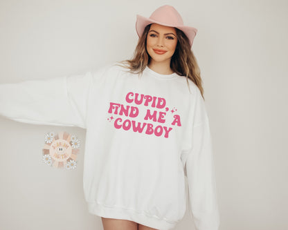 Cupid, Find Me A Cowboy SVG, Valentines Day SVG, western SVG, cowboy svg, cowgirl svg, xoxo svg, vday svg, love svg, hearts svg, cupid svg