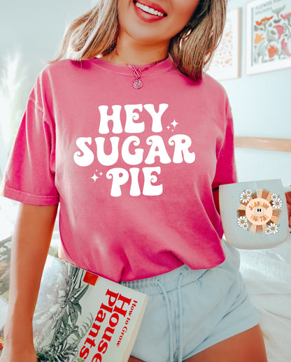 Hey Sugar Pie SVG Design-Valentines Day SVG, boho SVG, cute vday svg, love svg, xoxo svg, vday svg, kisses svg, heart svg, cupid svg design