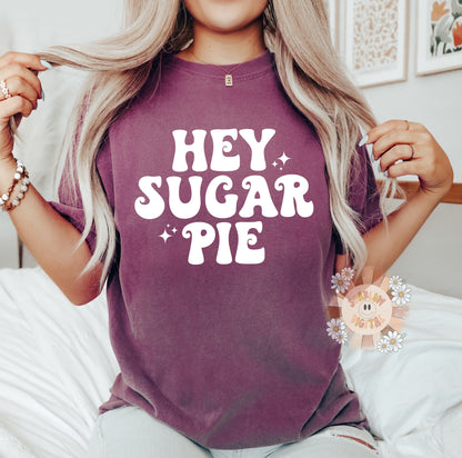 Hey Sugar Pie SVG Design-Valentines Day SVG, boho SVG, cute vday svg, love svg, xoxo svg, vday svg, kisses svg, heart svg, cupid svg design