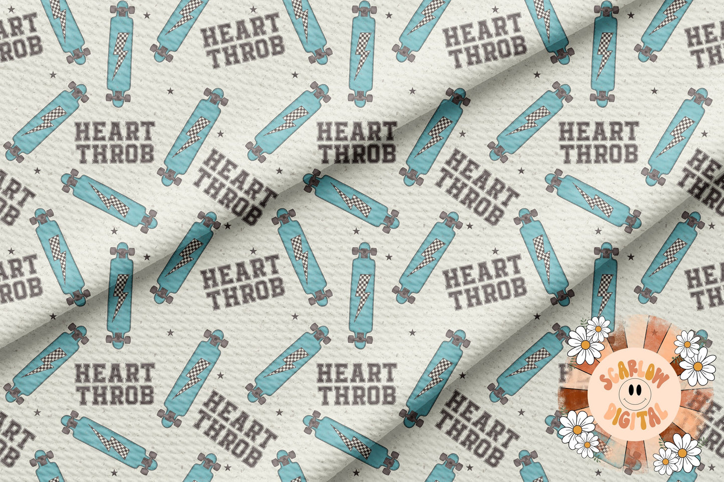 Heartthrob Seamless Pattern-Valentines Day Digital Design Download-skateboard seamless file, boy sublimation, boy Valentines Day seamless