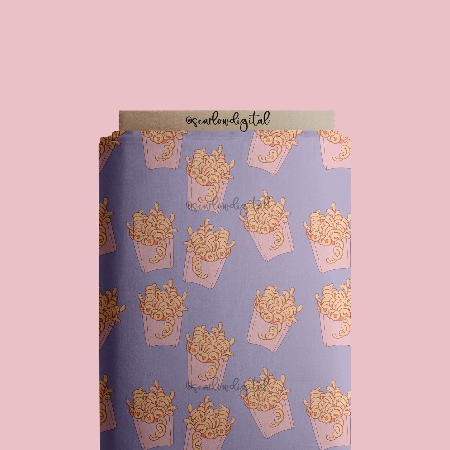 French Fry Seamless Pattern-Valentines Day Digital Design Download-fries before guys seamless pattern, girl sublimation, girly seamless