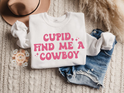 Cupid, Find Me A Cowboy SVG, Valentines Day SVG, western SVG, cowboy svg, cowgirl svg, xoxo svg, vday svg, love svg, hearts svg, cupid svg