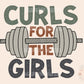 Curls For The Girls PNG-Boy Sublimation Digital Design Download-gym buddy png, little boy png, Valentines Day png, barbell png, gym png