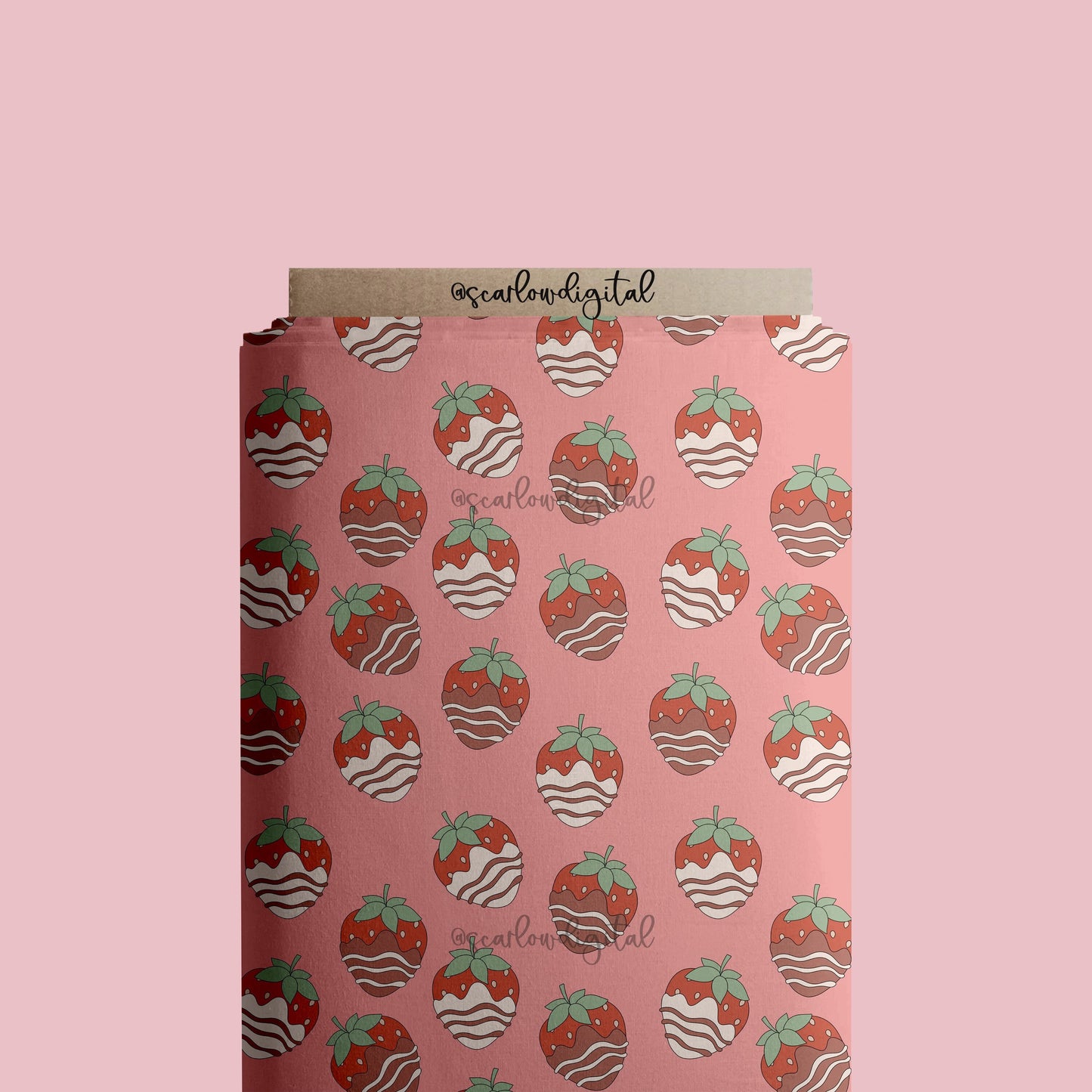 Chocolate Covered Strawberries Seamless Pattern-Valentines Day Sublimation Digital Design Download-xoxo seamless file, love sublimation png
