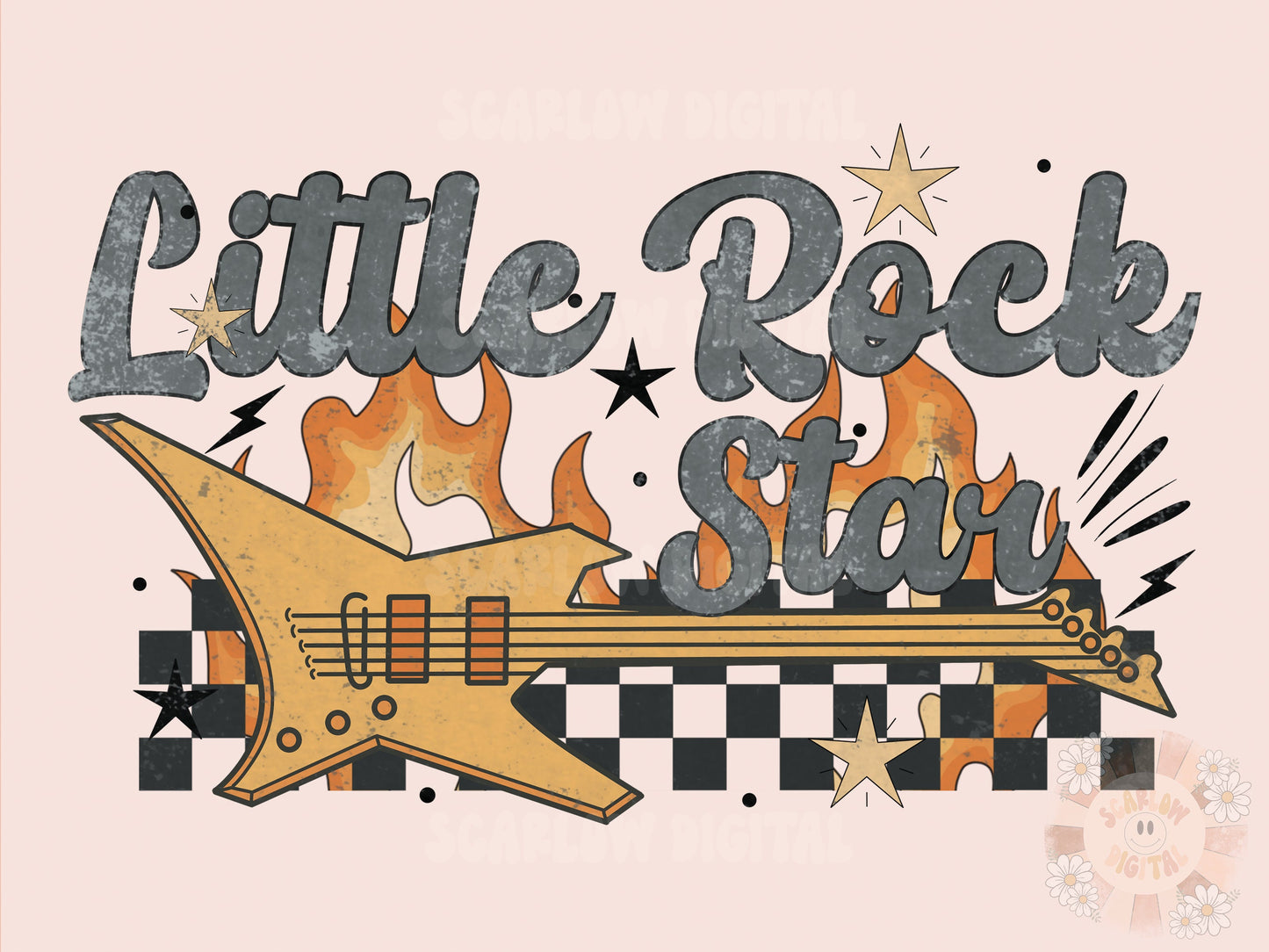 Little Rockstar PNG-Grunge Sublimation Digital Design Download-grunge png, mamas boy png, daddys boy png, electric guitar png, rock png