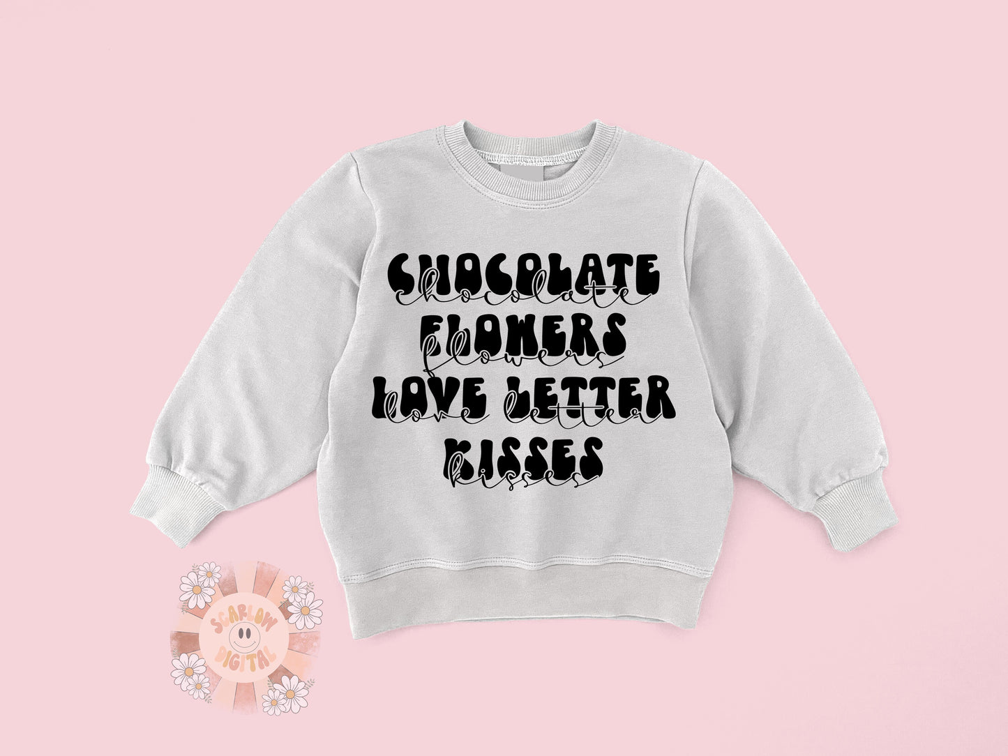 Valentines Day SVG Digital Design Download-chocolates svg, flowers SVG, love letters SVG, kisses svg, xoxo svg, hearts svg, vday Cricut svg