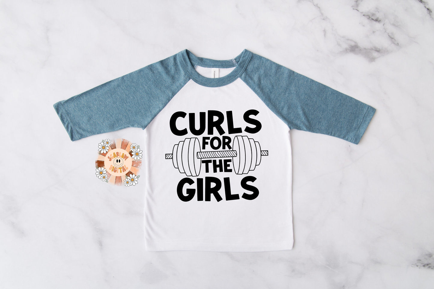 Curls For The Girls SVG-Valentines Day Cricut Cut File-little boy SVG, SVG for boys, vday svg, workout buddy svg, gym svg, barbell svg