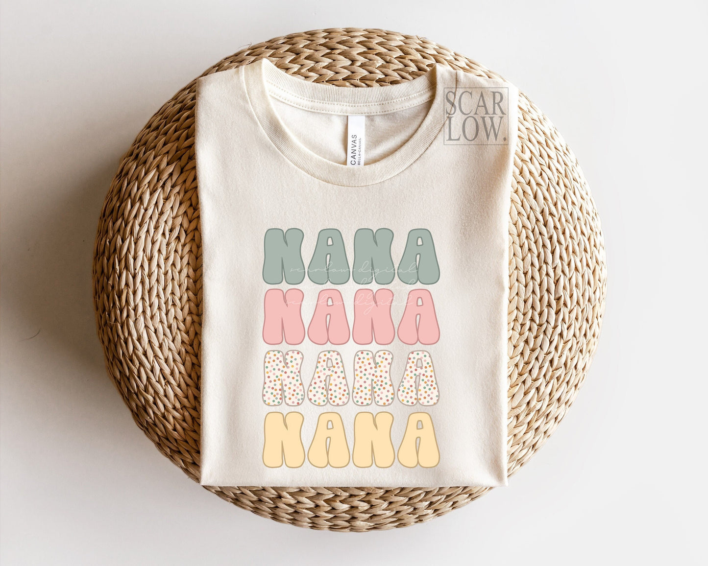 Nana PNG Print File For Sublimation or Print, boho nana png, retro nana sublimation, boho designs, vintage nana designs, Nana png designs