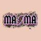 Mama PNG sublimation design download, country mama png, rock mama design for sublimation, purple lightening strike png design download