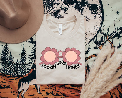 Looking Good Honey PNG sublimation design download, sunglasses png, boho png, retro png, vintage style png, summer png, png for teens