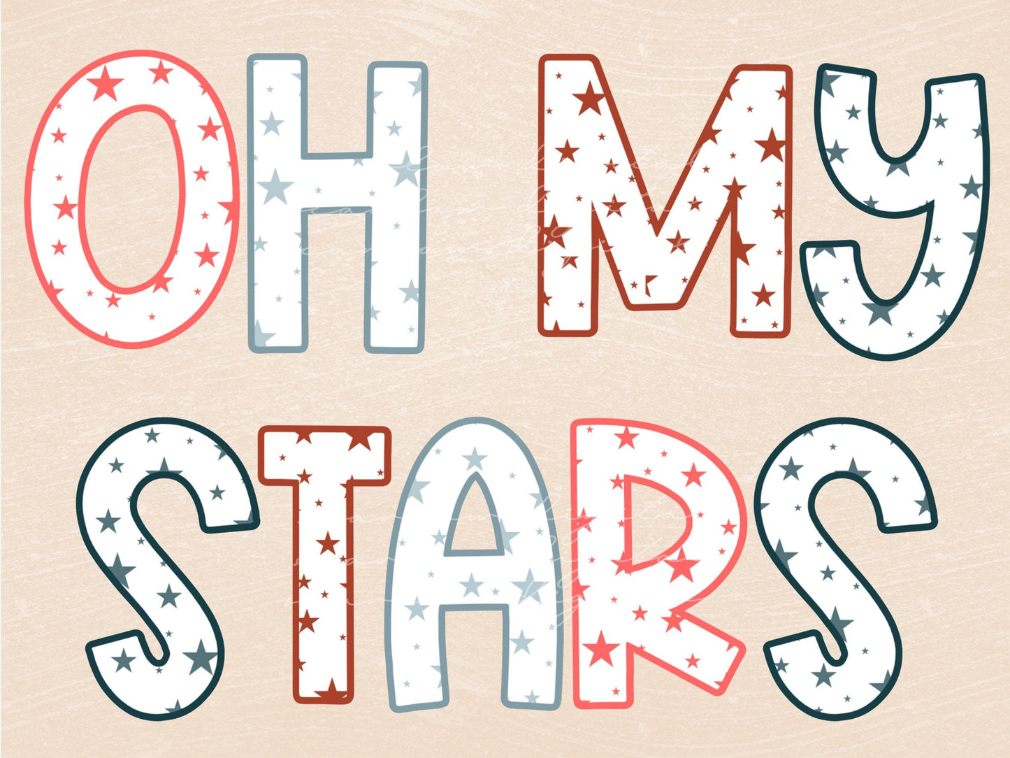 Oh My Stars July 4th Sublimation Design Download, Fourth of July PNG, Independence Day png, red white and blue stars png, July 4th designs