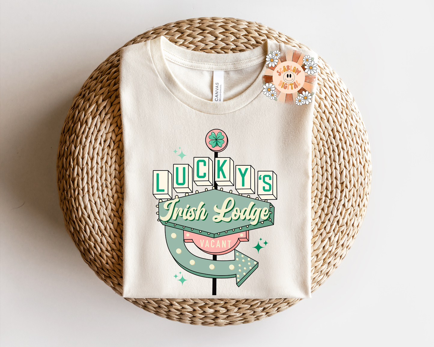 Lucky’s Irish Lodge PNG-Saint Patrick’s Day Sublimation Digital Design Download-lucky png, shamrock png, vintage st Patty png, retro png