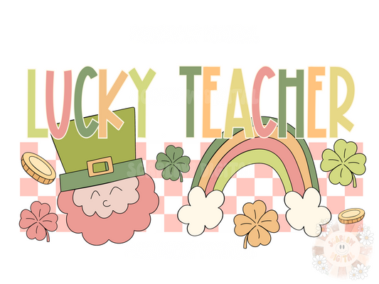 Lucky Teacher PNG-Saint Patrick’s Day Sublimation Digital Design Download-leprechaun png, rainbow png, lucky png, magic png, Irish png designs