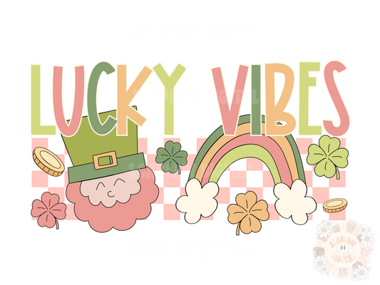 Lucky Vibes PNG-Saint Patrick’s Day Sublimation Digital Design Download-happy png, st patty day png, leprechaun png, clover png, good luck png